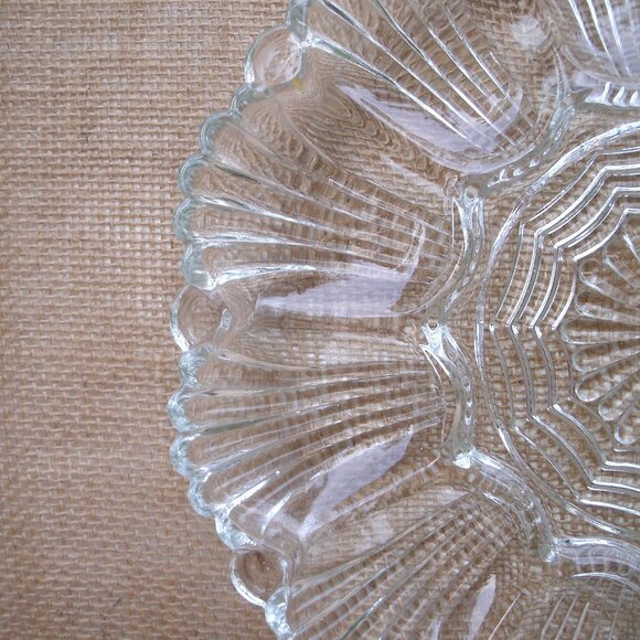 Vintage Anchor Hocking Deviled Egg Glass Tray - Picture 8 of 16